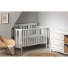 Cotton Candy Baby Crib 4 Heights with Toddler Rail - Pure White - South Shore - image 2 of 4