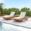 PAGED Patio Chaise Lounge with 4 Adjustable Positions and 4 Inch Thick Water-Resistant Cushion,Outdoor Lounge Chairs for Poolside,Backyard - 2 of 4