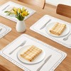 REGALWOVEN Placemats Set of 6 Leather Placemats for Kitchen Dining Table Decor  Placemats - 2 of 4