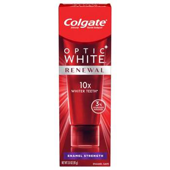 Colgate Optic White Renewal Teeth Whitening Toothpaste - Enamel Strength - 3oz