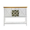 Bella Depot 47.5" Console Table Bar Set with 2-Door Cabinet, Drawer and Coffee Bar, Wine rack for Kitchen, Hallway, Dining, Living Room - 4 of 4