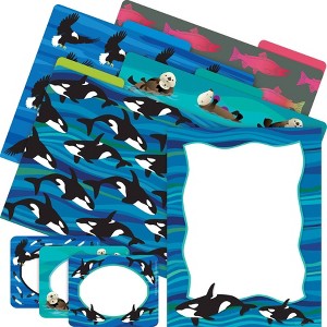 Barker Creek Sea and Sky Whales Get Organized File Folders Set Multi-Design 107 per Set: Paper, Top Tab, 50 Sheet Capacity - 1 of 4