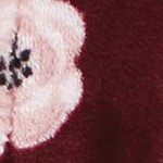 burgundy floral long-sleeve