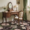 Washable Floral Botanical Rug Non Slip Low Pile Rug Soft Vintage Throw Floor Cover Foldable Indoor Carpet for Living Room Bedroom Playroom Kids Room - 4 of 4