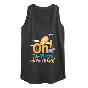 Women's - Dr. Seuss - Oh! The Places You'll Go Graphic Racerback Tank - 1 of 4