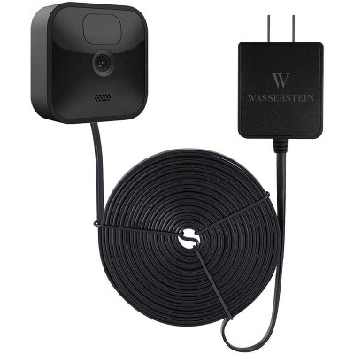 Wasserstein UL-Certified Weather-Resistant Integrated Charger with 16ft/4.8m Cable for Blink Outdoor & Blink XT2/XT Camera (Black)