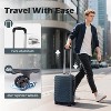 Paaaawaters Luggage Suitcase Carry on Hardside PC+ABS Spinner TSA Lock Telescopic Handle - 4 of 4