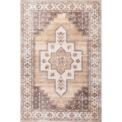 Nuloom Laurel Medallion Pet Friendly Machine Washable Area Rug
