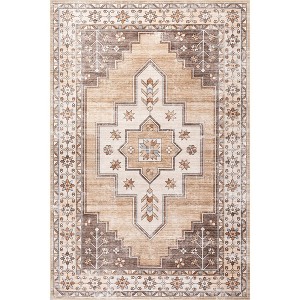 Nuloom Laurel Medallion Pet Friendly Machine Washable Area Rug - 1 of 4