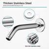 Cobbe Shower Arm with Flange and Teflon Tape, 10-Inches Wall Mounted Shower Pipe Arm 304 Stainless Steel Extension for Fixed Shower Head, Chrome - 4 of 4