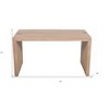 HomeRoots 56" Ivory Reclaimed Wood Sled Writing Desk - 3 of 4