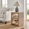 Heinrich 24 Coastal Style Grass Rope Side Table with Two Open Shelves|ART OF LIVING DESIGNS-NATURAL - 2 of 4