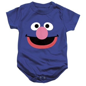 Baby Sesame Street Grover Face Infant Bodysuit - 1 of 3
