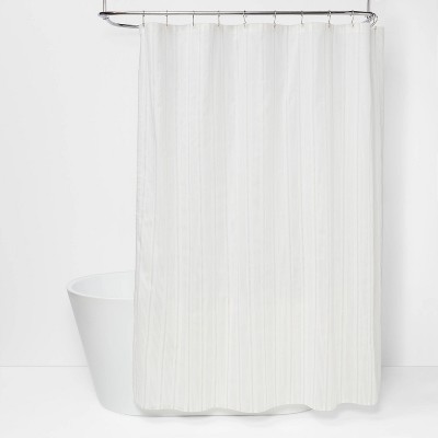 Variegated Striped Shower Curtain Light Taupe - Threshold™