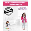 Gabby's Dollhouse Gabby Pandy Paws Girls Zip Up Fleece Hoodie T-Shirt and Leggings 3 Piece Outfit Set Toddler to Big Kid  - image 2 of 4