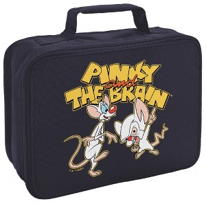 Pinky And The Brain Logo Insulated Soft Sided Lunch Box - 1 of 4