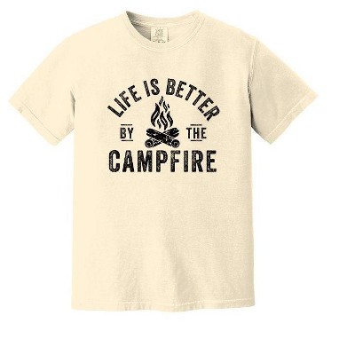 Simply Sage Market Men's Life Is Better By The Campfire Short Sleeve Garment Dyed Tee