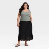 Women's Maxi Full Skirt - Universal Thread™ Black - 3 of 3