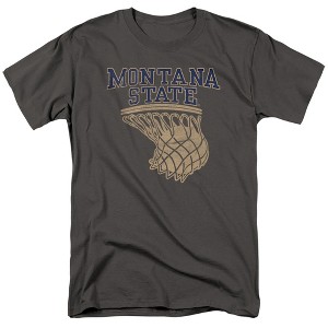 Montana State University Basketball Hoop Adult T-Shirt Black - 1 of 4