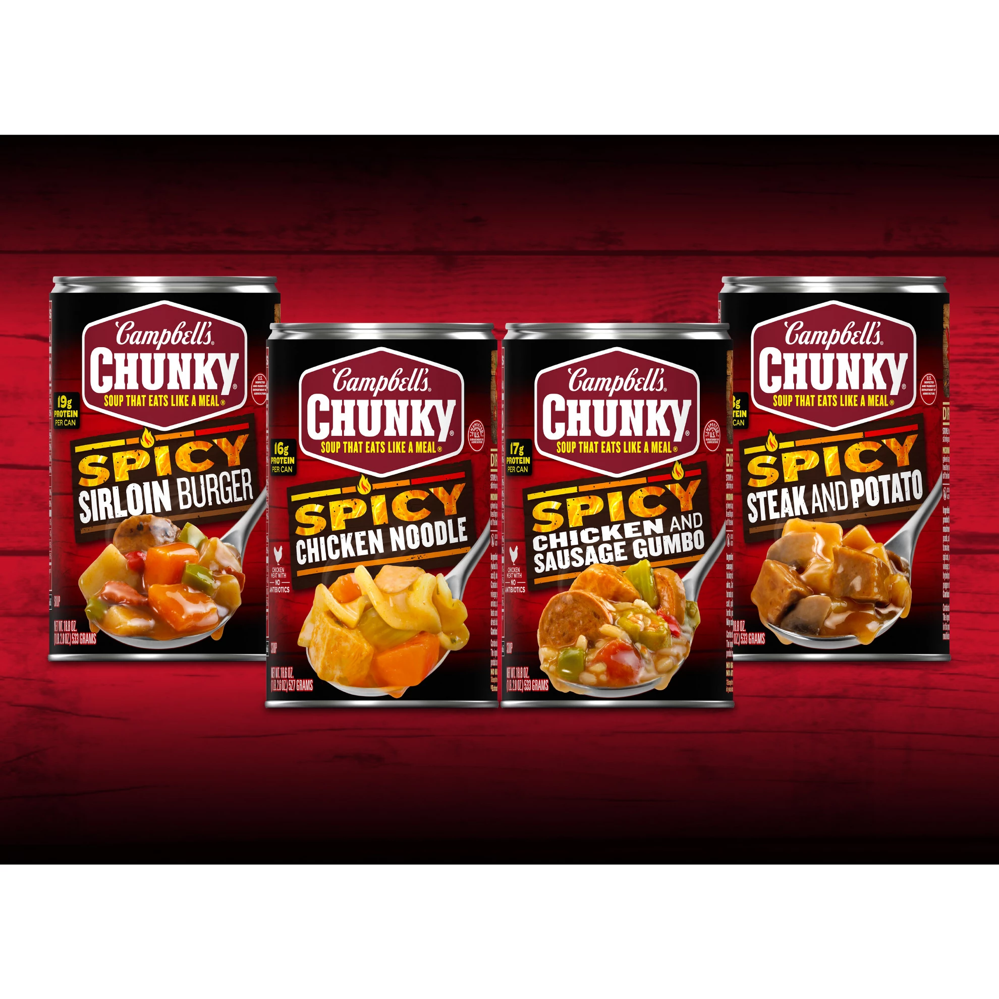 Campbell's Chunky Spicy Chicken & Sausage Gumbo - 18.8oz