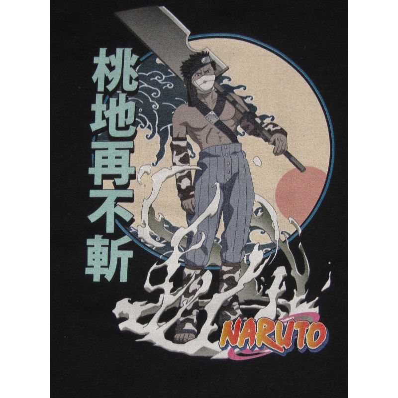 Naruto Classic Zabuza Momochi Men's Black Long Sleeve Sweatshirt, 2 of 3