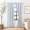 Ellis Curtain Manchester 3" Rod Pocket 100% Cotton Machine Wash and Dry Curtain Pairs Blue - image 2 of 4