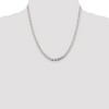Black Bow Jewelry 4.6mm Sterling Silver Solid Flat Cuban Anchor Chain Necklace - 3 of 4