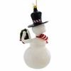 De Carlini Italian Ornaments 7.0 Inch Spruce Jolly Christmas Tree Ornament , Christmas Decor Snowman Wreath Mgd (1PC) - 3 of 4