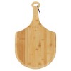 Pie Supply Bamboo Pizza Peel for Baking and Serving, Wood Paddle Cutting Board with Handle and Hanging Strap - image 2 of 4