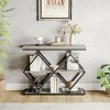 GustoWave Industrial 3-Tier Console Table with Metal Frame, Sofa Table with Storage Shelf for Entryway, Hallway, or Living Room - 2 of 4