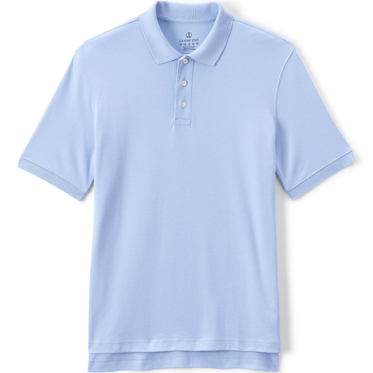 Lands' End School Uniform Men's Long Sleeve Interlock Polo Shirt - thumbnail 8