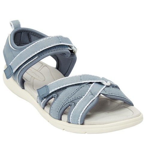 Comfortview Women's Wide Width The Annora Water Friendly Sandal - 8 W,  Silver