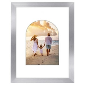 Americanflat Picture Frame with Oval Mat Insert and Shatter-Resistant Glass - Signature Collection - Photo Frame for Wall Display - 1 of 4