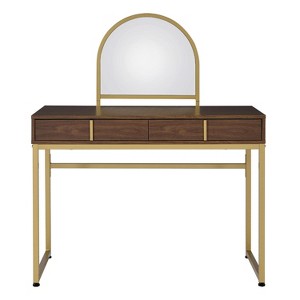 PAGED Makeup Vanity Modern Style Crystal Tufted Upholstery Dressing Table with Stool for Dressing Room - 1 of 4
