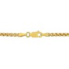 EVERLY JEWELRY | Yellow Plated Sterling Silver 2.2mm Box Link Bracelet, 7.5 inch - 4 of 4