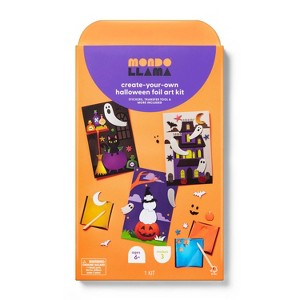 3ct Halloween Craft Foil Art Scenes Kit - Mondo Llama™ - 1 of 4
