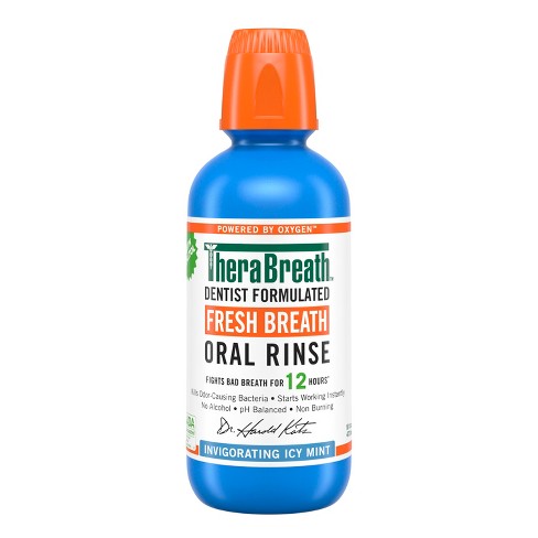 Therabreath Fresh Breath Mouthwash - Icy Mint : Target