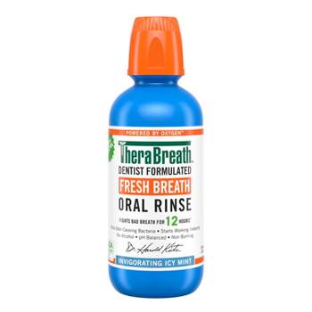 Therabreath Fresh Breath Mouthwash Icy Mint - 16 fl oz