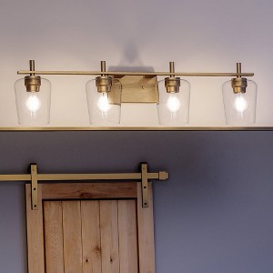 Urban Ambiance Luxury New Traditional Bath Light 8.5''H x 34''W,  Olde Brass Finish,  Swan-Hill Collection, UHP4207 - 1 of 4