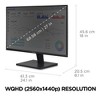 ViewSonic VA2715-2K-MHD 27 Inch 1440p LED Monitor with Adaptive Sync, Ultra-Thin Bezels, HDMI and DisplayPort Inputs for Home and Office - 4 of 4