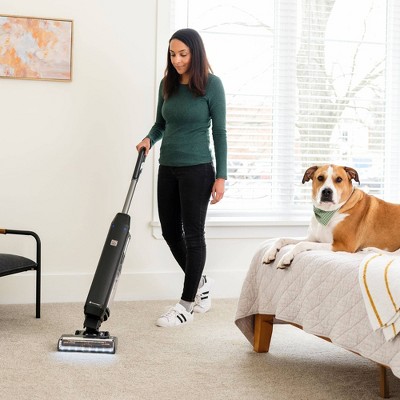 Black Cordless Upright Vacuum with HEPA Filter for Pets