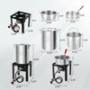 Winado 30 QT Turkey Fryer and 10 QT Fish Fryer Kit With 55,000 BTU Propane Stove - 3 of 4