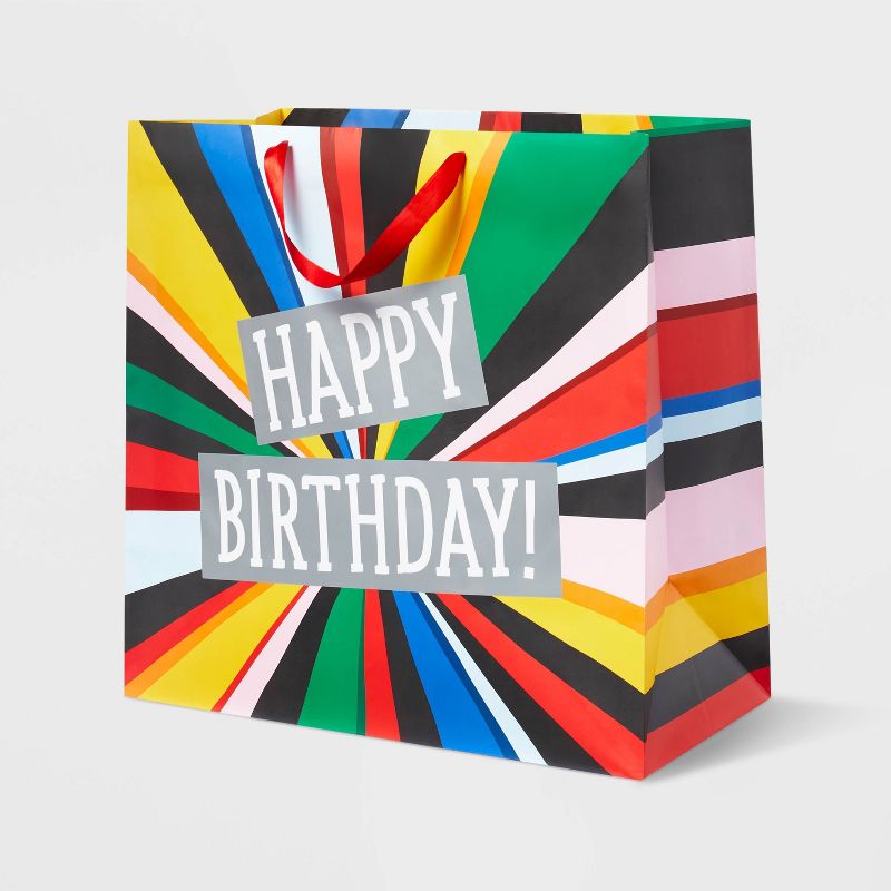 XLarge &#34;Happy Birthday&#34; Burst Colossal Gift Bag - Spritz&#8482;, 1 of 6
