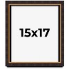 PosterPalooza | Modern Shadow Box 1" Depth Brown Picture Frame - UV Acrylic, Backing, Hanging Hardware - 2 of 4