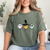 S.W.Smiley Skeleton Witchy Monster - Women's Garment Dyed Graphic T-Shirt - 3 of 4