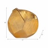 Decorative Textured Metal Vase for Livng Room Decor - Contemporary Home Accent Perfect for Bedroom, Office, and Tabletop Decor - 10", Gold - 4 of 4