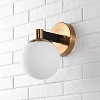 5.75" LED Metal/Frosted Glass Modernist Globe Pendent Gold/Black - JONATHAN Y: Art Deco Wall Light, ETL Listed, Dimmable - 3 of 4