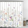 LunaLulinlk White Boho Floral Shower Curtain - 2 of 4
