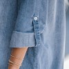 Women's Stonewash Denim V-Neck Mini Dress - Cupshe - 2 of 4