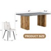 NicBex Dining Table Set for 6 Modern Cozy Rectangle MDF Dining Set with 6 Chairs for Dining Room - 3 of 4